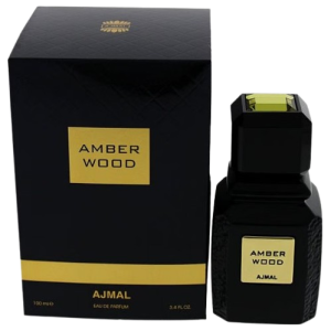 Amber Wood by Ajmal fragrance bottle and box