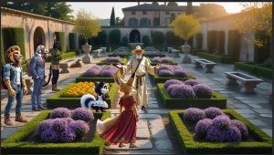 Vittorio welcomes Apollo, Sahara, Leon, Luna, and Stripy to his Renaissance garden in Florence, beginning their next chapter in the fragrance journey.